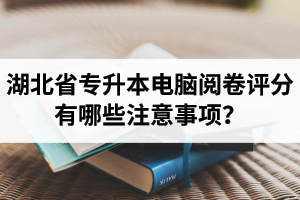 湖北省專(zhuān)升本電腦閱卷評(píng)分有哪些注意事項(xiàng)？