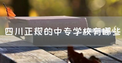 四川正規(guī)的中專學校有哪些？(圖1)