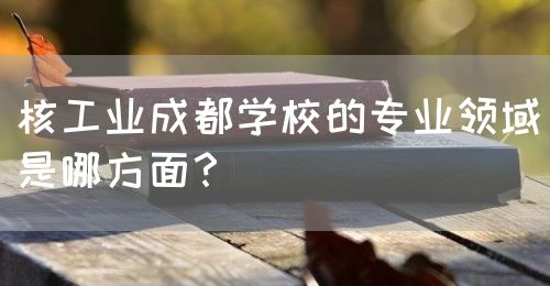 核工業(yè)成都學校的專業(yè)領域是哪方面？(圖1)