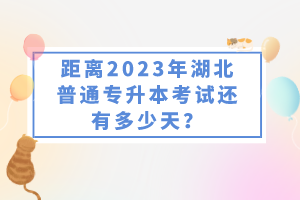 距離2023年湖北普通專升本考試還有多少天？