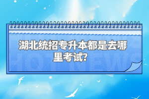 湖北統(tǒng)招專升本都是去哪里考試？